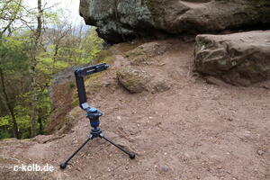 Tripod with panorama attachment